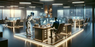 A Day Transformed: Where AI Seamlessly Integrates with Your Life 6 Day with Artificial Intelligence in the office